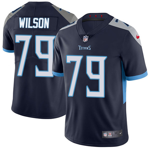 Nike Titans #79 Isaiah Wilson Navy Blue Team Color Men's Stitched NFL Vapor Untouchable Limited Jersey