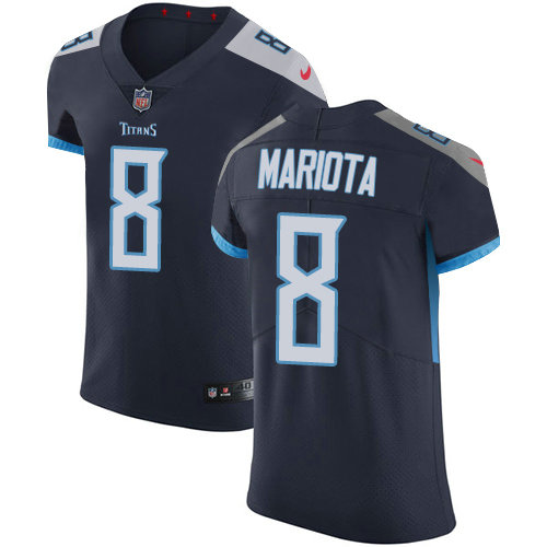 Nike Titans #8 Marcus Mariota Navy Blue Alternate Men's Stitched NFL Vapor Untouchable Elite Jersey