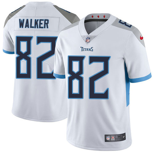 Nike Titans #82 Delanie Walker White Youth Stitched NFL Vapor Untouchable Limited Jersey