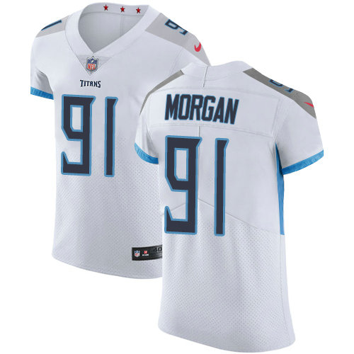 Nike Titans #91 Derrick Morgan White Men's Stitched NFL Vapor Untouchable Elite Jersey