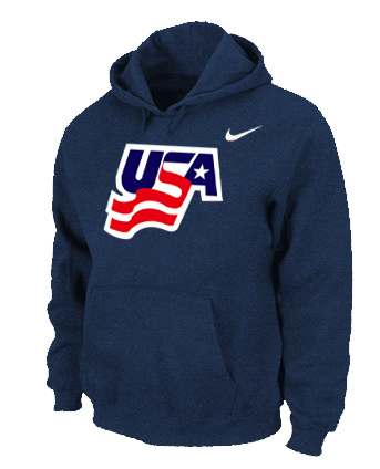 Nike USA Graphic Legend Performance Pullover Hoodie D.Blue