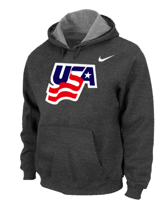 Nike USA Graphic Legend Performance Pullover Hoodie D.Grey
