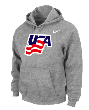 Nike USA Graphic Legend Performance Pullover Hoodie L.Grey