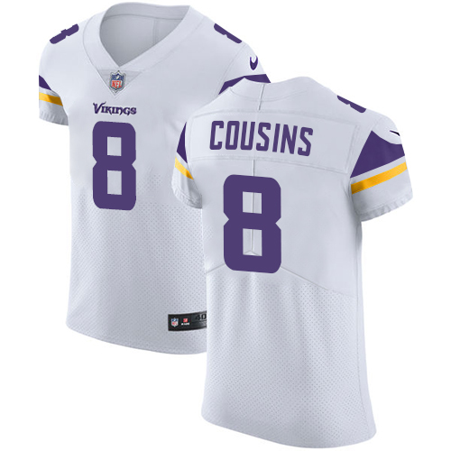 Nike Vikings #8 Kirk Cousins White Men's Stitched NFL Vapor Untouchable Elite Jersey