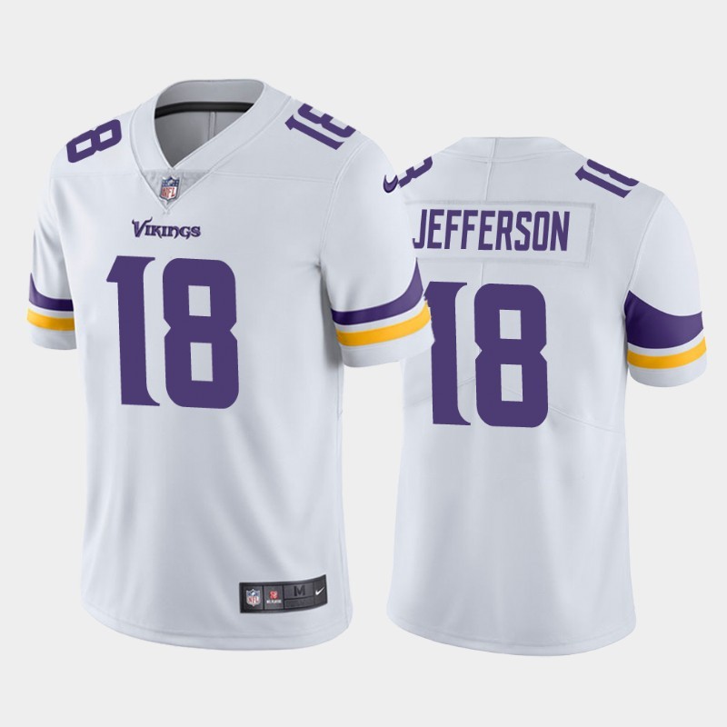 Nike Vikings 18 Justin Jefferson White 2020 NFL Draft First Round Pick Vapor Untouchable Limited Jersey