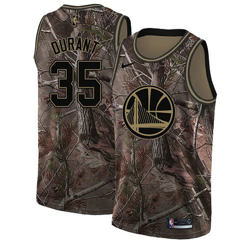 Nike Warriors #35 Kevin Durant Camo Youth NBA Swingman Realtree Collection Jersey