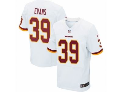 Nike Washington Redskins #39 Josh Evans Elite White Jersey