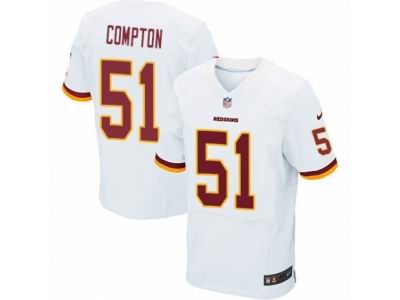 Nike Washington Redskins #51 Will Compton Elite White NFL Jersey