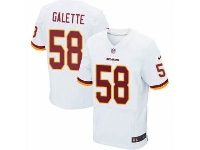 Nike Washington Redskins #58 Junior Galette Elite White Jersey
