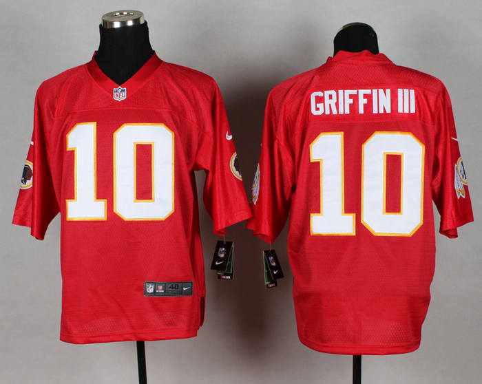 Nike Washington Redskins 10 Robert Griffin Red QB Elite NFL jerseys