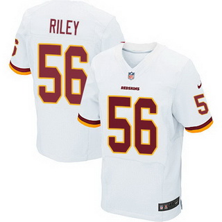 Nike Washington Redskins 56 Perry Riley White Road NFL Elite Jersey