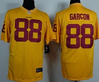 Nike Washington Redskins 88 Pierre Garcon Yellow Game NFL Jerseys