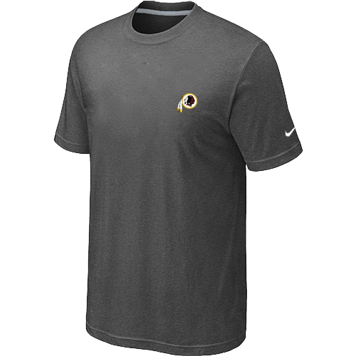 Nike Washington Redskins Chest embroidered logo T-Shirt D.GREY