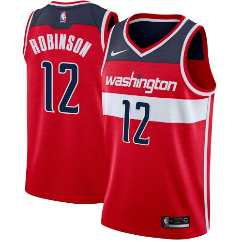 Nike Wizards #12 Jerome Robinson Red NBA Swingman Icon Edition Jersey