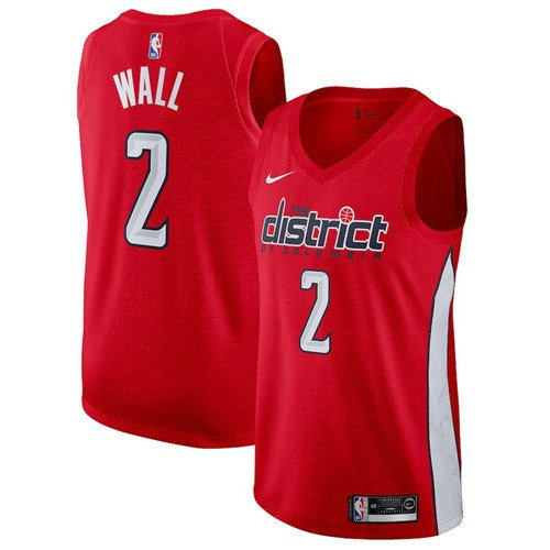 Nike Wizards #2 John Wall Red NBA Swingman Earned Edition Jersey1