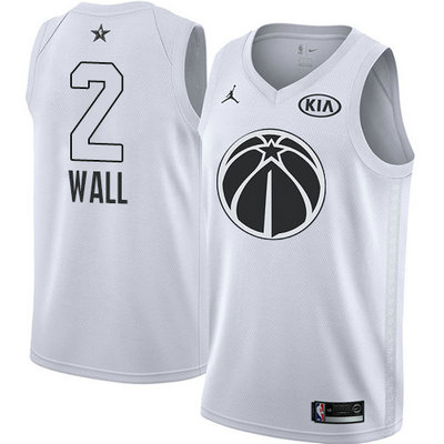 Nike Wizards #2 John Wall White Youth NBA Jordan Swingman 2018 All Star Game Jersey