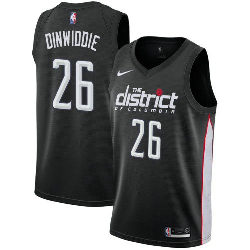 Nike Wizards #26 Spencer Dinwiddie Black NBA Swingman City Edition 2018 19 Jersey
