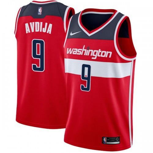 Nike Wizards #9 Deni Avdija Red NBA Swingman Icon Edition Jersey
