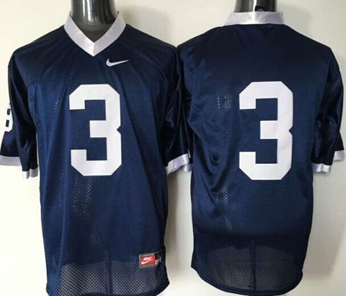 Nittany lions 3 Navy Blue NCAA Jersey