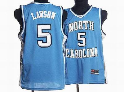 North Carolina #5 Ty Lawson Embroidered Blue College Jerseys