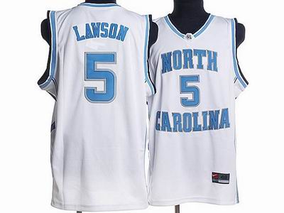 North Carolina #5 Ty Lawson Embroidered White College Jerseys
