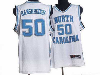 North Carolina #50 Tyler Hansbrough Embroidered White College Jerseys
