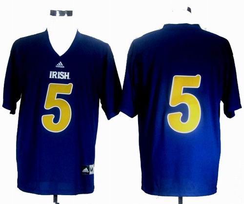 Notre Dame Fighting Irish Manti Te'o #5 2012 Shamrock Series nacy blue Football Jersey