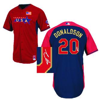 Oakland Athletics 20#Josh Donaldson USA 2014 Future Stars BP Jersey