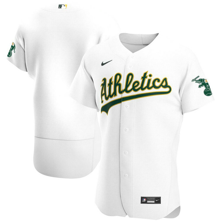 Oakland Athletics Men's Nike White Home 2020 Authentic Official Team MLB Jersey
