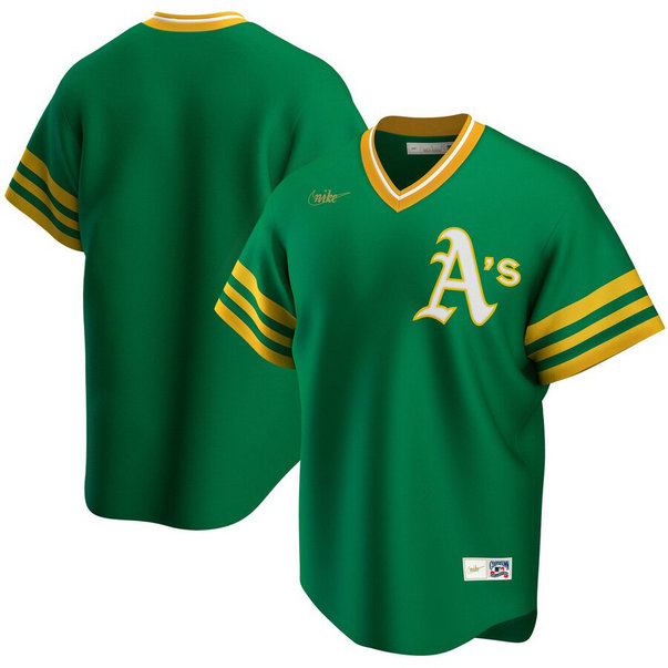 Oakland Athletics Nike Road Cooperstown Collection Team MLB Jersey Kelly Green