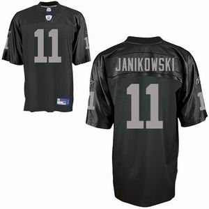 Oakland Raiders #11 Sebastian Janikowski Black Team Color Jersey