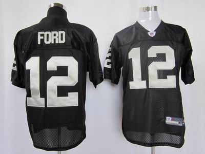 Oakland Raiders #12 Jacoby Ford Black Team Color Jersey
