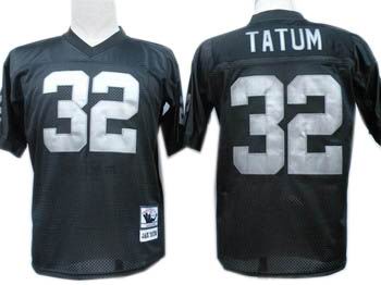 Oakland Raiders #32 Jack Tatum black jerseys Throwback