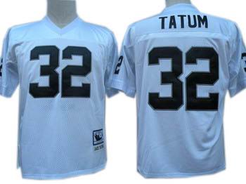 Oakland Raiders #32 Jack Tatum white Jerseys Throwback