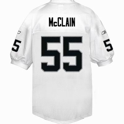 Oakland Raiders #55 Rolando McClain Color white Jersey