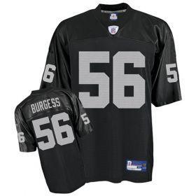 Oakland Raiders #56 Derrick Burgess jerseys black