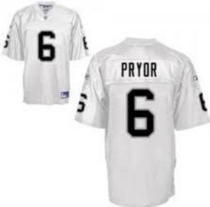 Oakland Raiders #6 Terrelle Pryor Jersey White