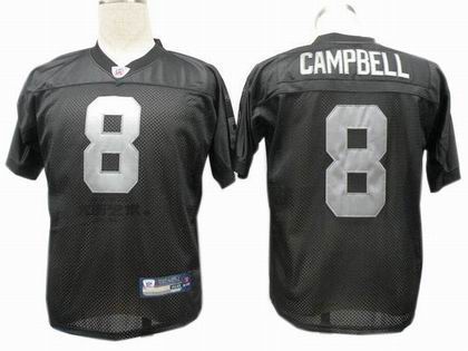 Oakland Raiders #8 Jason Campbell jerseys black