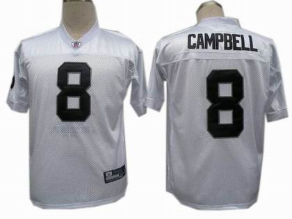 Oakland Raiders #8 Jason Campbell jerseys white
