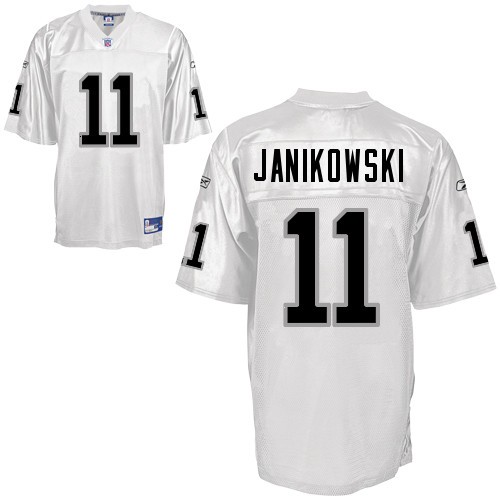 Oakland Raiders 11 Sebastian Janikowski Alternate Jersey White