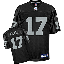 Oakland Raiders 17# J. Walker black Jersey