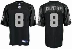 Oakland Raiders 8# Culpepper black Jersey
