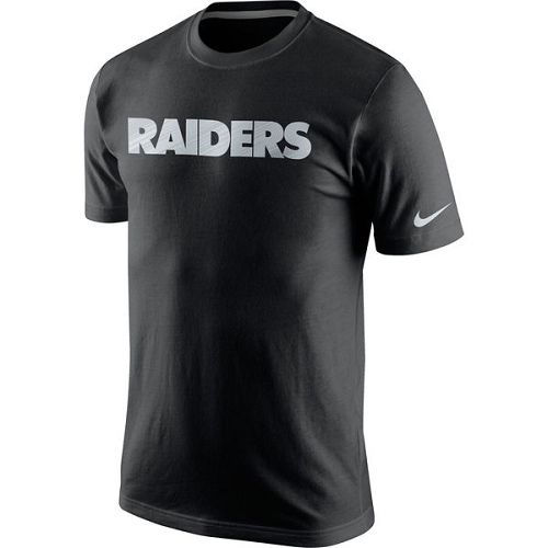 Oakland Raiders Fast Wordmark T-Shirt Black