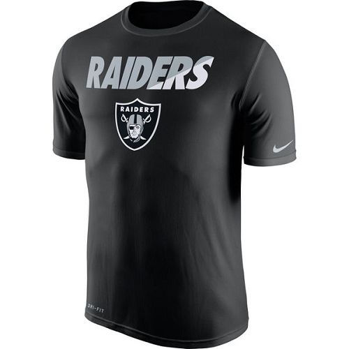Oakland Raiders Nike Black Legend Staff Practice Performance T-Shirt