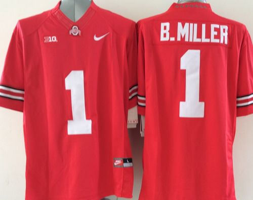 Ohio State Buckeyes 1 Braxton Miller Red Limited NCAA Jersey