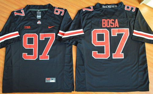 Ohio State Buckeyes 97 Joey Bosa Black(Red No.) Limited NCAA Jersey