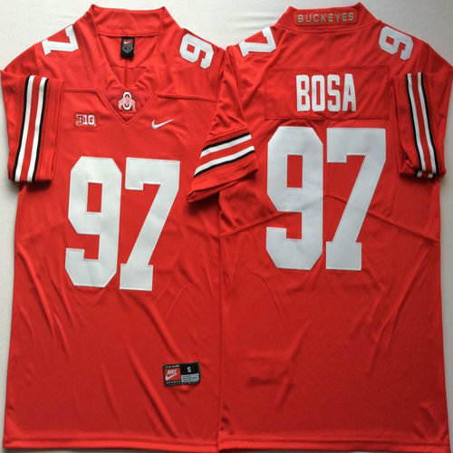 Ohio State Buckeyes 97 Joey Bosa Red Nike College Football Jersey1