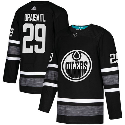Oilers #29 Leon Draisaitl Black Authentic 2019 All-Star Stitched Hockey Jersey