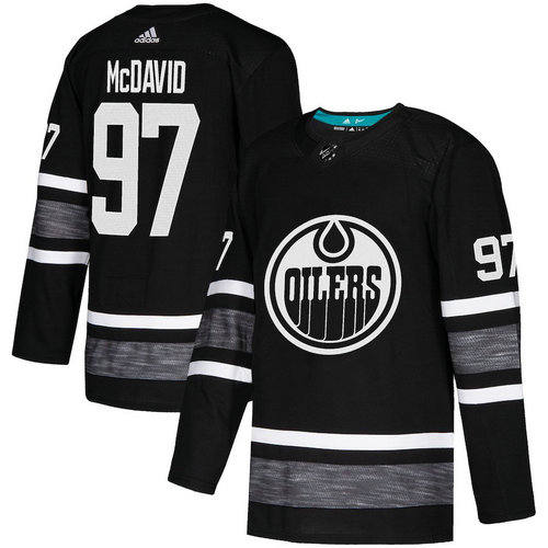 Oilers #97 Connor McDavid Black Authentic 2019 All-Star Stitched Hockey Jersey
