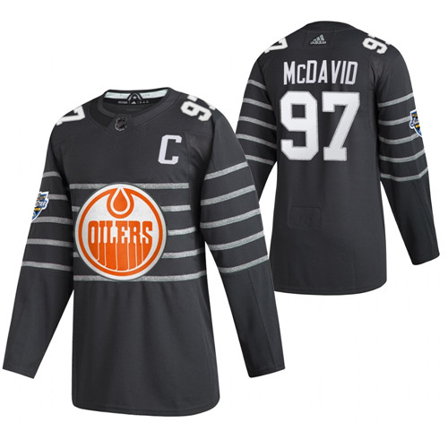 Oilers 97 Connor McDavid Gray 2020 NHL All-Star Game Adidas Jersey